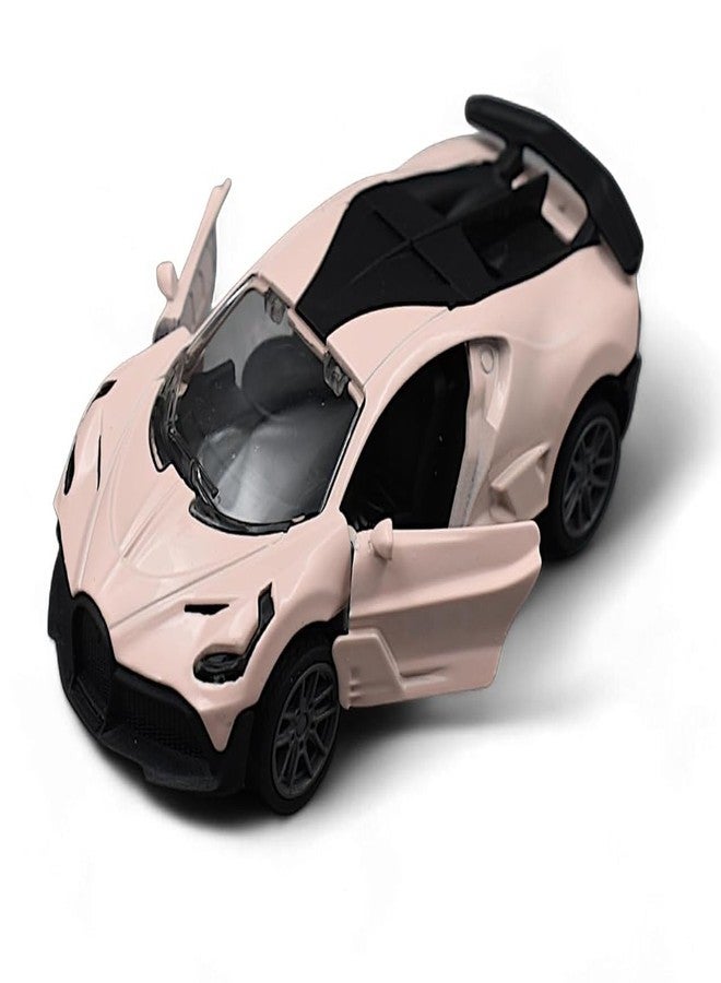 ASFunClub FunClub 1:36 Scale DieCast Metal Cars Pull-Back Cars Openable Doors Car Toy Realistic Miniature Model Gift Girls Boys Vehicles Toys for Kids Friction Toys for Boys (Purple) - Image 1